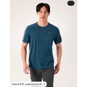 197 Arc’teryx Cormac Crew Neck Short Sleeve Shirt Black Size M